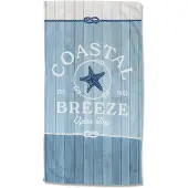 Good Morning Strandlaken Velours Breeze 100x180cm - blue