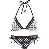 LASCANA Bikini nude / zwart / wit
