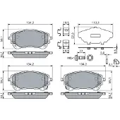 Bosch 0 986 460 149 Remblokken