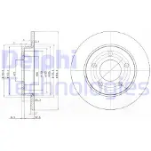 Delphi BG4025 Remschijf