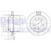 Delphi BG3775 Remschijf