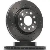 Brembo Remschijf 0991671X voorkant, gelocht, geventileerd, geperforeerd, 1 Stuk