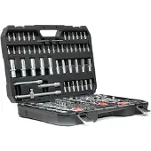 YATO Ratelsleutelset - - YT-38931 - 173 stuks - Chroom-vanadium staal - Antislip