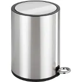 Wenko Pedaalemmer RVS glans 3 l ,easy close. Afvalbak,prullenbak