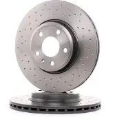 Brembo Remschijf 09A8201X voorkant, gelocht, geventileerd, geperforeerd, 1 Stuk