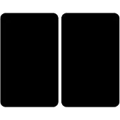 Wenko Afdekplaat Universal Black 30 X 52 Cm Zwart 2 Stuks