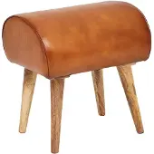 Wohnling Poef echt leer 40x53x45 cm - WL6.087