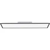 Leuchtendirekt LED-paneel Flat, dimbaar, zwart, Keuken, Kunststof, Modern, plafondlamp