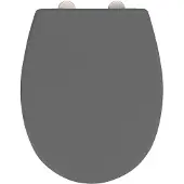 Wenko Vorno Neo Toiletbril Grijs - Duroplast - Easy-Close - Fix-Clip