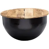Wohnling Salontafel metaal zwart 60 cm - WL6.323