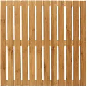 Wenko Douchevlonder 50x50cm bamboe - FSC hout - Badmat Indoor & Outdoor - Douchemat