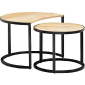 Wohnling Salontafel, 2s (Ø 60 x 41 cm, Ø 44 x 35 cm)