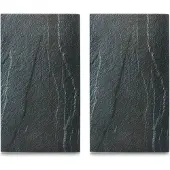 Zeller Zeller, marmeren kookplaat/snijplank, set van 2, kookplaat beschermhoes, 52 x 30 x 0,8 cm