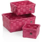 kela Mand, Set van 3 Stuks, Polypropyleen, Framboos Rood - | Neo