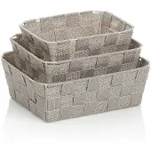 kela Opbergmand Alvaro Zilver (Set van 3)