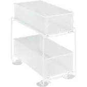 Zeller Keukenrek Model Gioma Ladekast, organizer met 2 etages, voor onderkasten & rekken (complete set, 3 stuks)