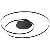 FISCHER&HONSEL GMBH Plafondlamp HOLY, dimbaar, zwart, Woon-/ Eetkamer, metaal, Modern, plafondlamp