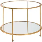 Haku Bijzettafel | Ø60 cm x 45 cm | Goudkleurig