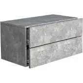 Hioshop UsalL60 nachtkastje wandmontage 2 laden beton decor.