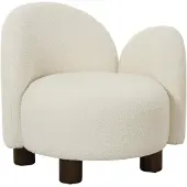 House Nordic Fauteuil Honolulu bouclé | teddystof wit 74x82x73 cm fauteuils | NADUVI