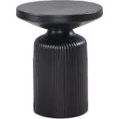 Wohnling Bijzettafel zwart metaal 50 cm hoog - WL6.758