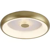 JUST LIGHT Ronde Plafondlamp Vertigo Messing Ø 46 5cm