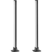 TRIO REALITY BOY Tafellamp - Zwart - incl. 2x LED RGB 5W - Dynamisch licht - Geintegreerde dimmer - Memory functie - Afstandsbediening - RGB-kleurwisselaar - Sound bediening