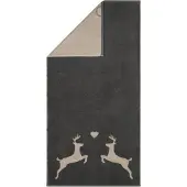 Cawö Handdoek Alpenchic Edition Deer Granite (Set van 3)