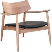 Ebuy24 Fauteuil Olvera eikenhout | kunstleer naturel 71x75x71 cm fauteuils | NADUVI
