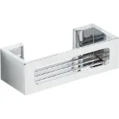Wenko Turbo-Loc Bralia Wandrek chroom 30x9cm - Doucherek - Douchemand - Bevestigen zonder boren - Zelfklevend