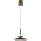Pure Glazen hanglamp Moon, dimbaar, brons / oud-messing, Woon-/ Eetkamer, Glas, Modern, hanglamp