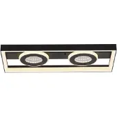 Paul Neuhaus LED-plafondlamp Traforo, dimbaar, zwart, Woon-/ Eetkamer, Aluminium, Modern, LED plafondlamp