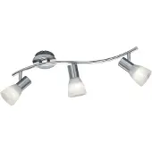 TRIO LED plafondspot Levisto 3-lichts nikkel mat