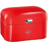 Wesco Single Grandy Broodtrommel | 7,5 Liter - Maat M | Metaal - Rood | Broodopslag