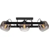 JUST LIGHT Plafondlamp Cup 2.0 3-lichts smoke glas