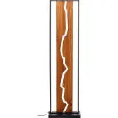 Brilliant Design vloerlamp Thunder zwart met hout