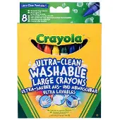 Crayola - Extra Grote Afwasbare Wasco's - 8 Stuks