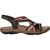 SKECHERS Reggae Slim Sandalen bruin Textiel Maat 38