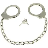 Rimba - Metalen Politie Voetboeien Met Ketting - Heavy Duty Cuffs - Stalen Voetboeien