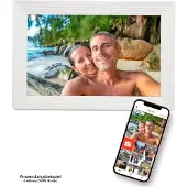 Pora&co Digitale Fotolijst met WiFi & Frameo App 10 inch, wit