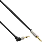 InLine Premium 3,5mm Jack stereo audio slim kabel - haaks - 2 meter