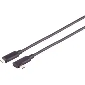S-Conn S/CONN 30-42055, 5 meter, USB-C, USB-C, USB 3.2 Gen 2 (3.1 Gen 2), 10 Gbit/s, Zwart