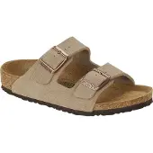 Birkenstock Leren Slippers Arizona Kids LEVE Taupe kind 30