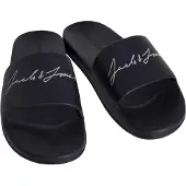 Jack & Jones Heren Gary Moulded Slides Slippers Zwart