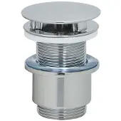 Tiger Wastafel/fonteinplug open 5/4" chroom
