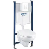 GROHE Solido Inbouwtoilet Set Met Toiletpot - Wit