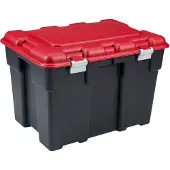 Keter opbergbox Explorer zwart-rood - kunststof - 185 L - 84,2 x 60,2 x 57 cm