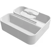 Tiger 2-Store - Douchemand voor douchewand - Zonder boren - Wit