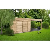 Solid Superia Cube Pulsano Tuinhuis - Vuren - Geïmpregneerd - 287x187cm