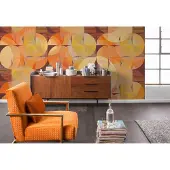 Komar Fotobehang Swing 70 - Geel - 2,50m X 300cm